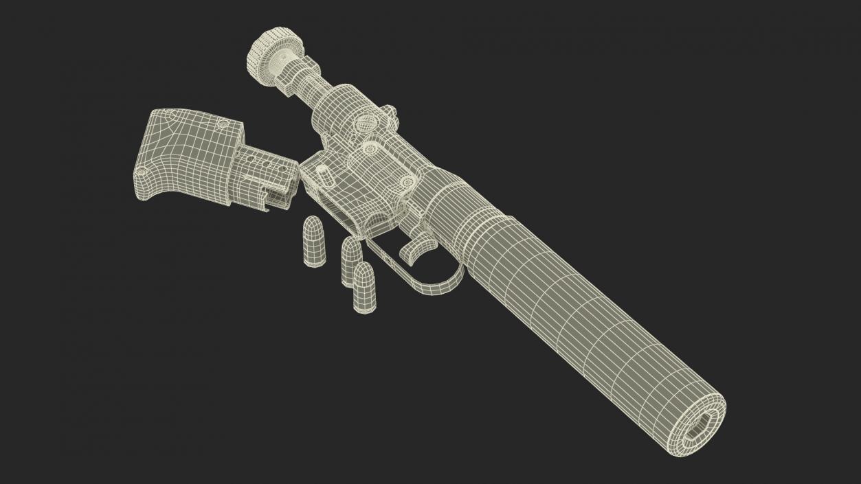 Disassembled Veterinary Pistol VP9 3D model