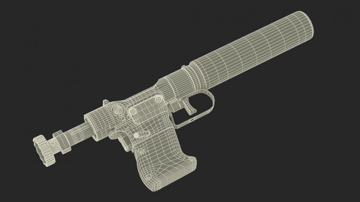 Disassembled Veterinary Pistol VP9 3D model