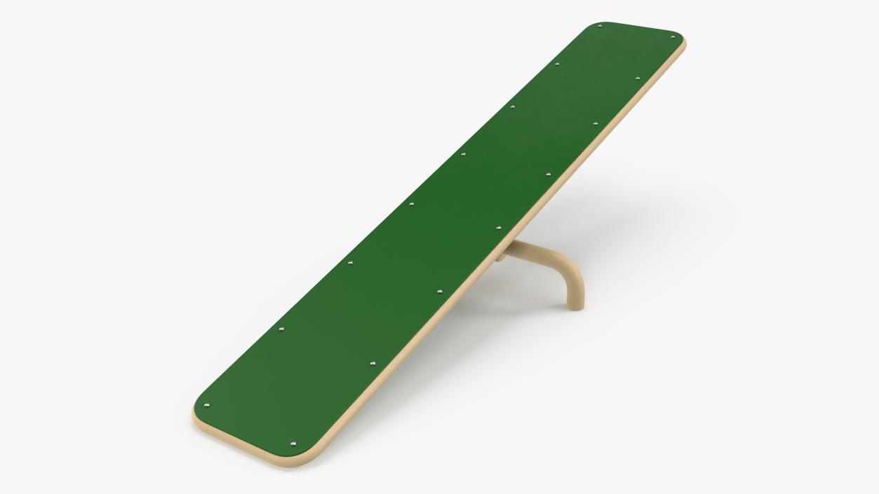 3D Dog Park Teeter Totter Green model