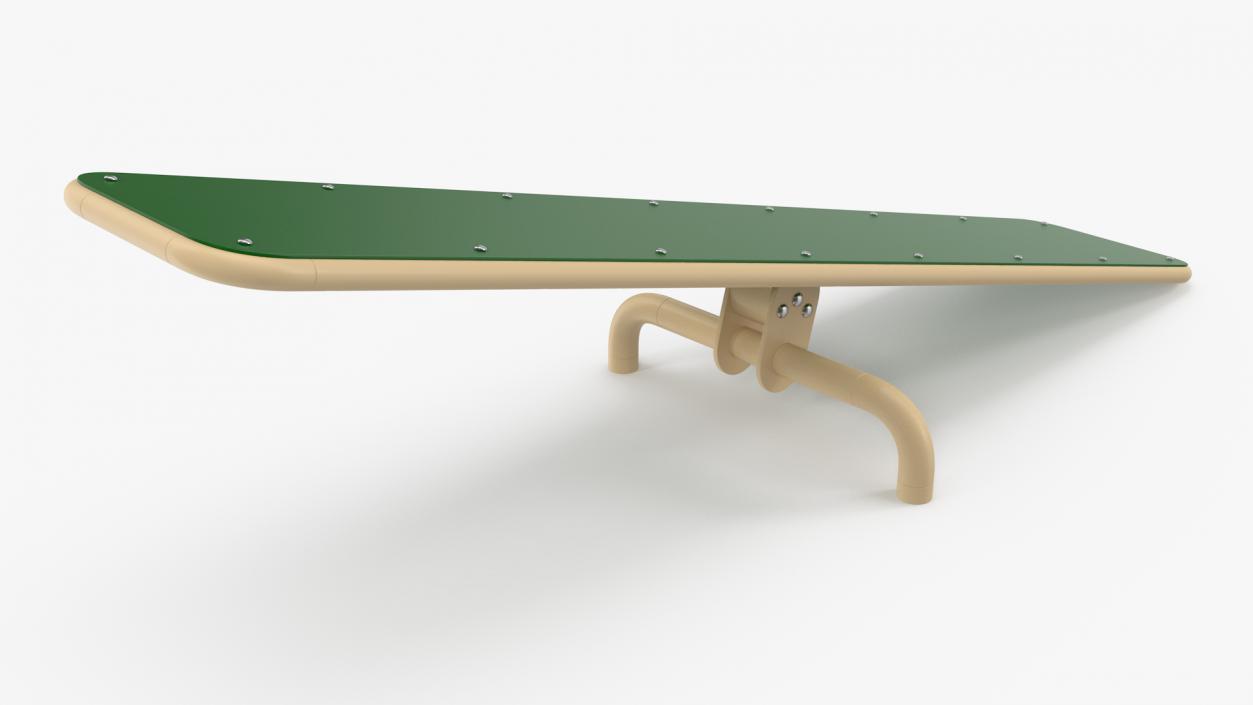 3D Dog Park Teeter Totter Green model