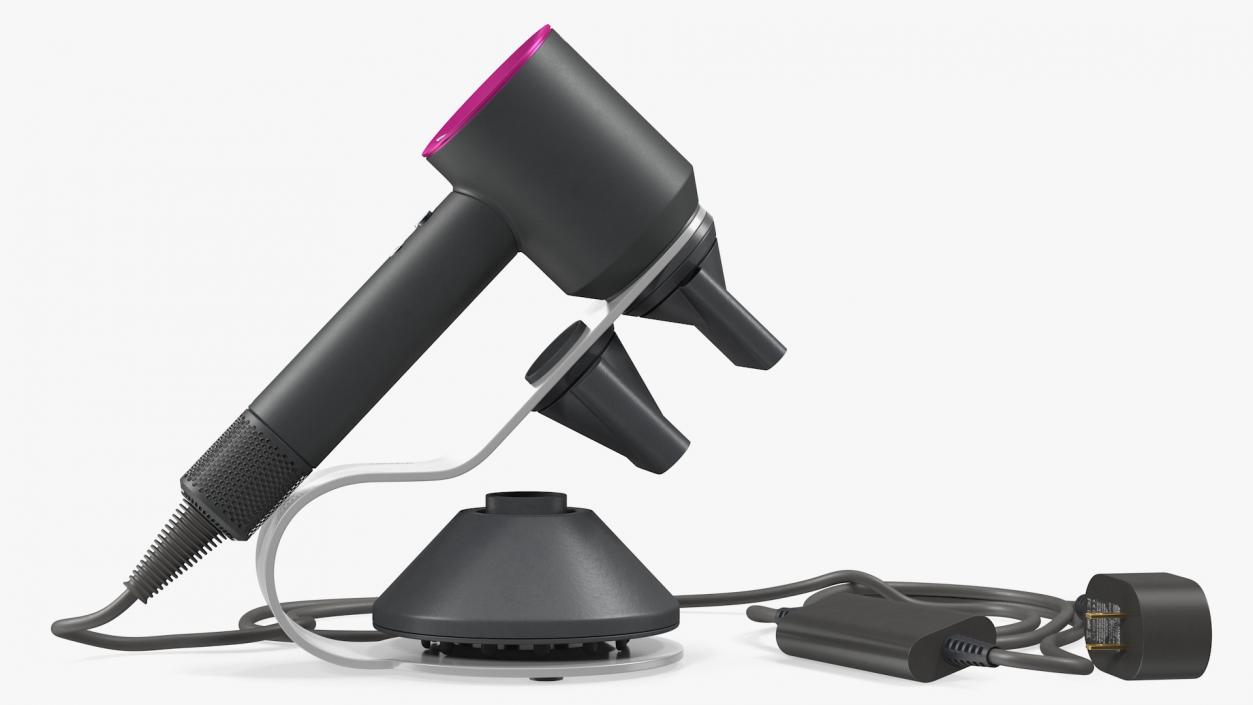 3D Dyson Supersonic Hair Dryer with Stand Fuchsia