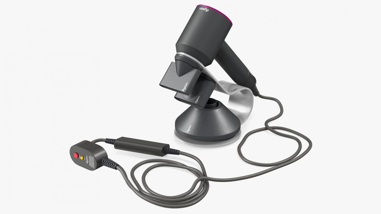 3D Dyson Supersonic Hair Dryer with Stand Fuchsia