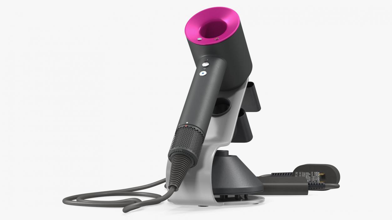 3D Dyson Supersonic Hair Dryer with Stand Fuchsia