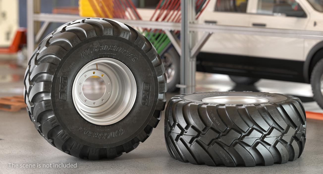 BKT FL630 Tire 3D model