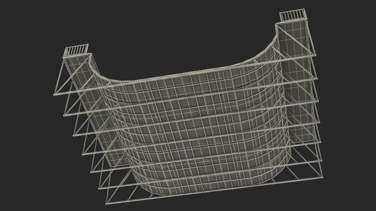 Extreme Sports Half Pipe 3D model