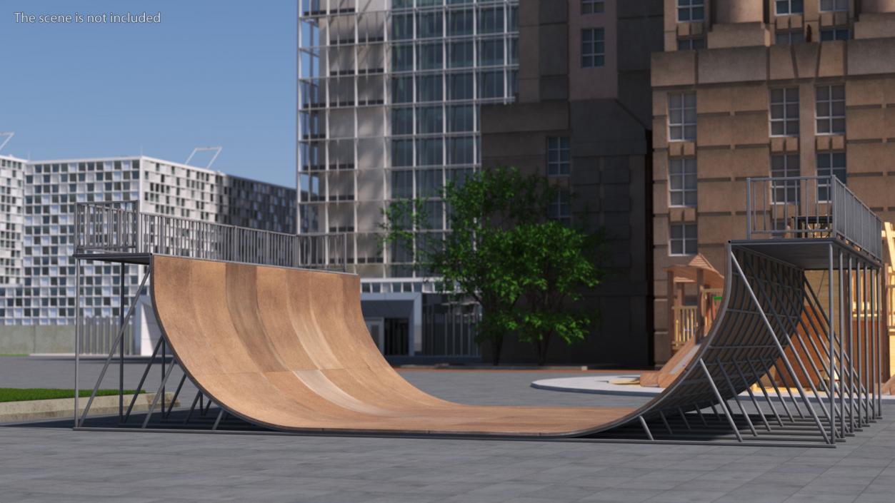 Extreme Sports Half Pipe 3D model