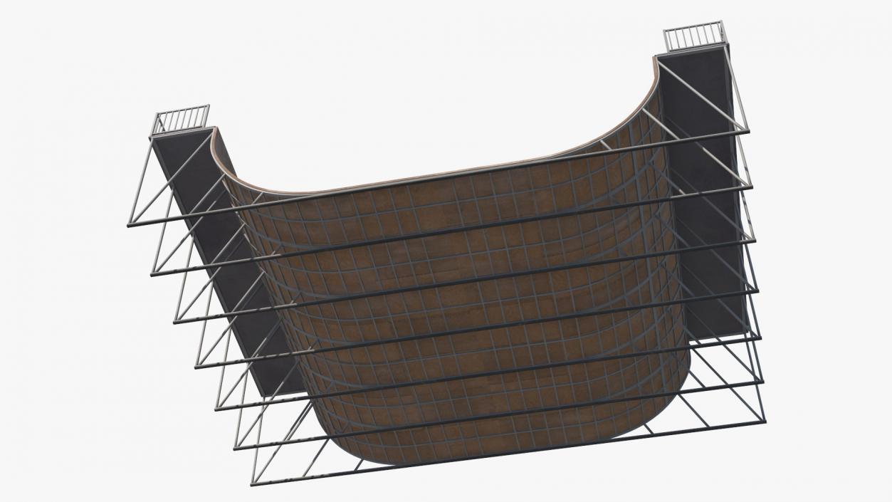 Extreme Sports Half Pipe 3D model