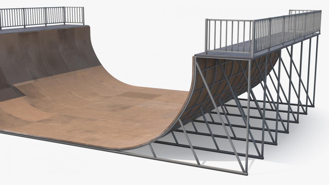 Extreme Sports Half Pipe 3D model