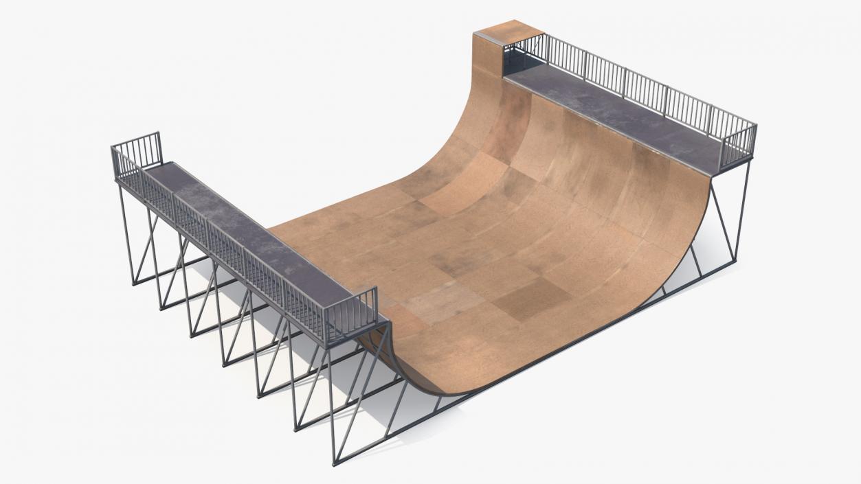 Extreme Sports Half Pipe 3D model