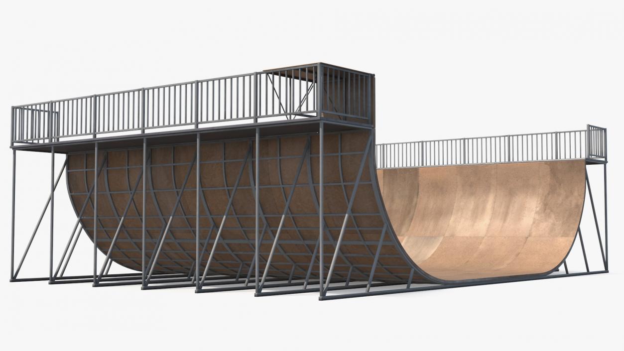 Extreme Sports Half Pipe 3D model