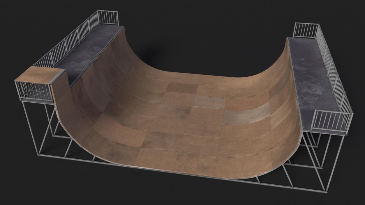 Extreme Sports Half Pipe 3D model