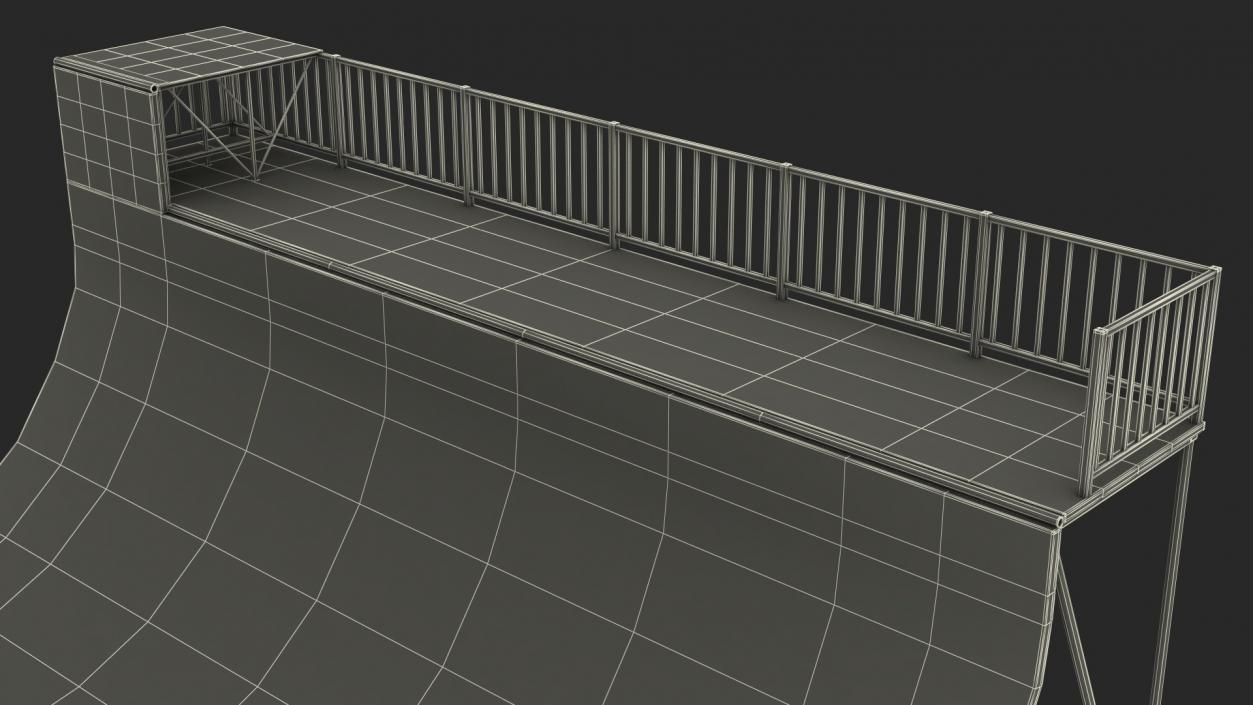 Extreme Sports Half Pipe 3D model