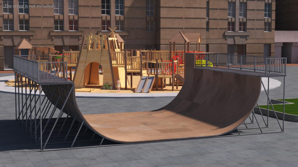 Extreme Sports Half Pipe 3D model