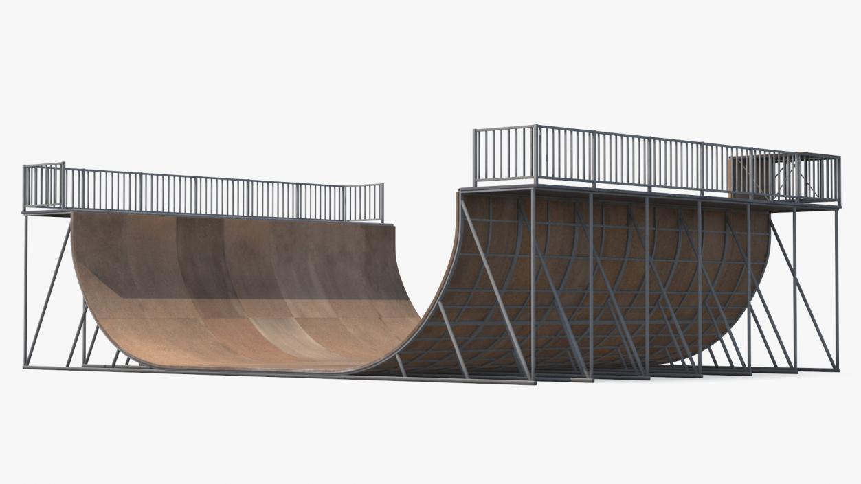 Extreme Sports Half Pipe 3D model