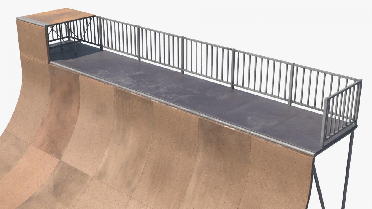 Extreme Sports Half Pipe 3D model