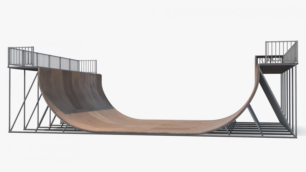 Extreme Sports Half Pipe 3D model