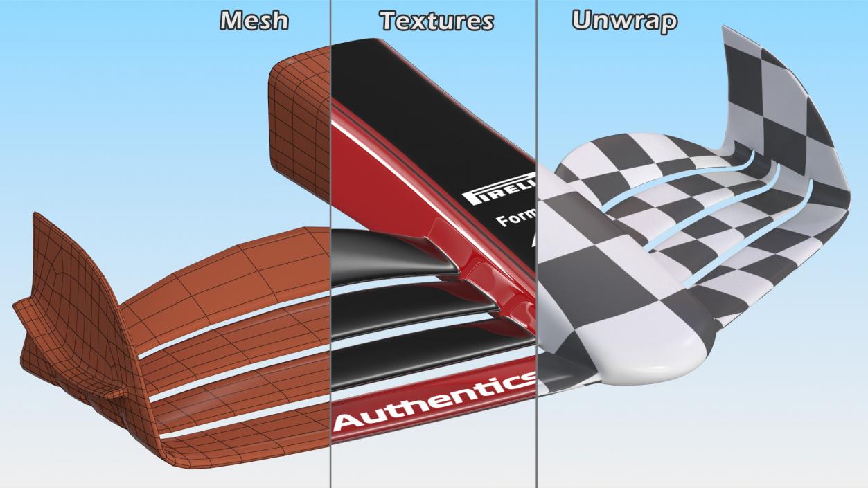 3D model Formula 1 2022 Front Wing