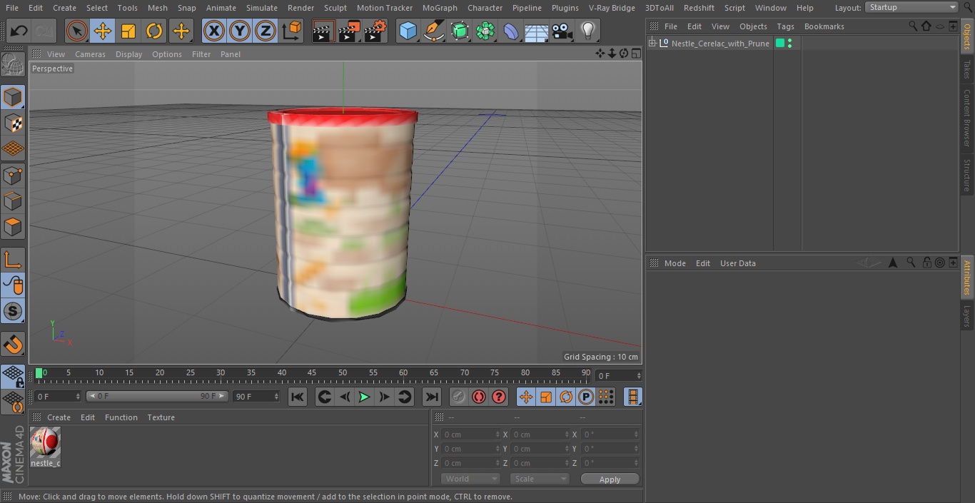 3D model Nestle Cerelac with Prune