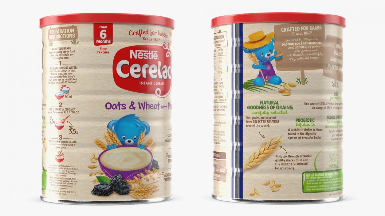 3D model Nestle Cerelac with Prune