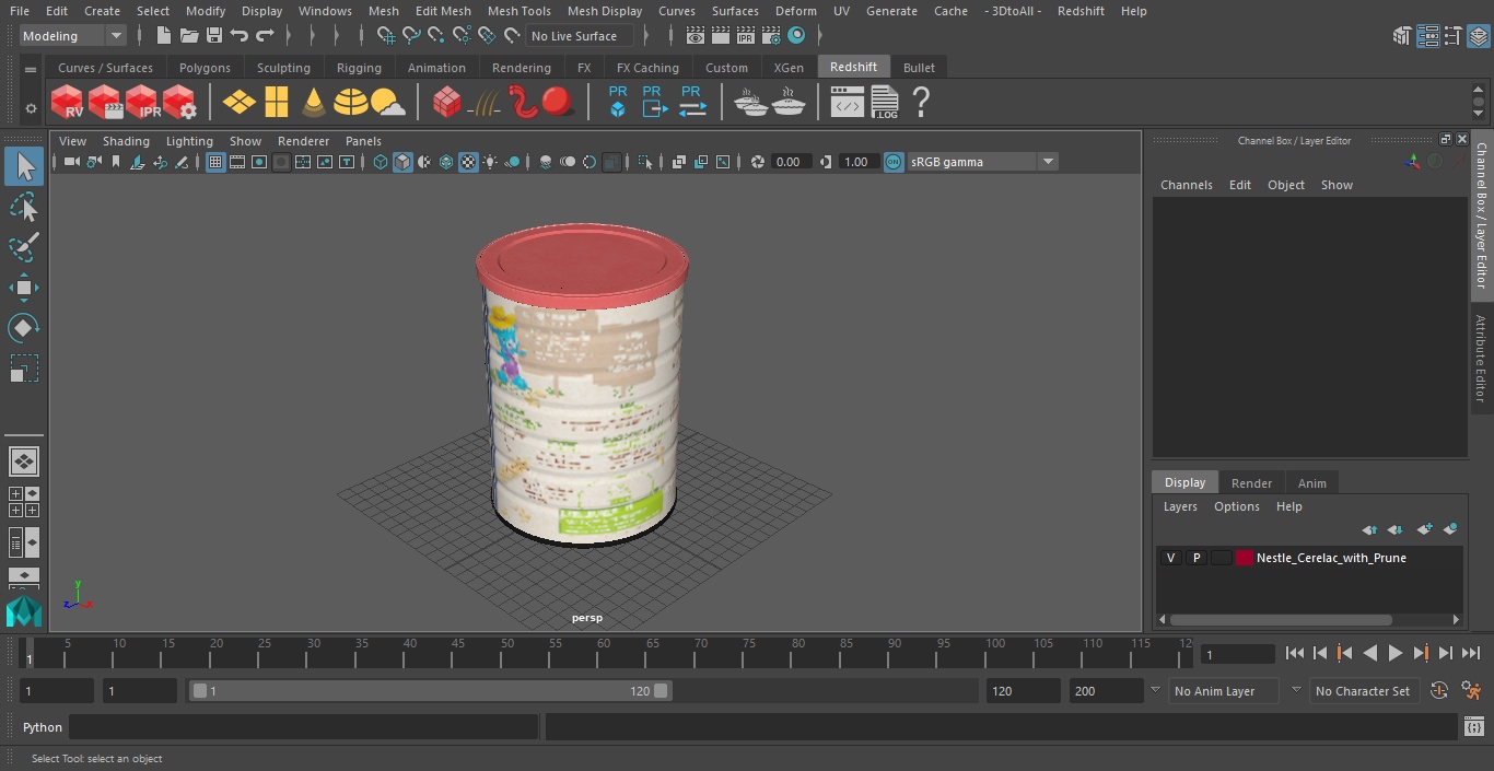 3D model Nestle Cerelac with Prune