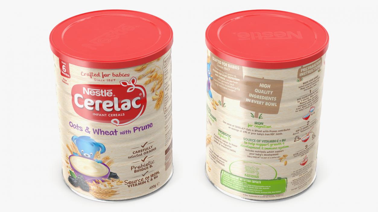 3D model Nestle Cerelac with Prune