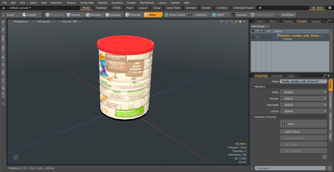 3D model Nestle Cerelac with Prune