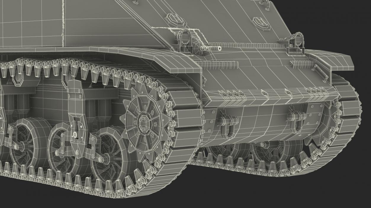 3D model M5 Stuart Light Tank