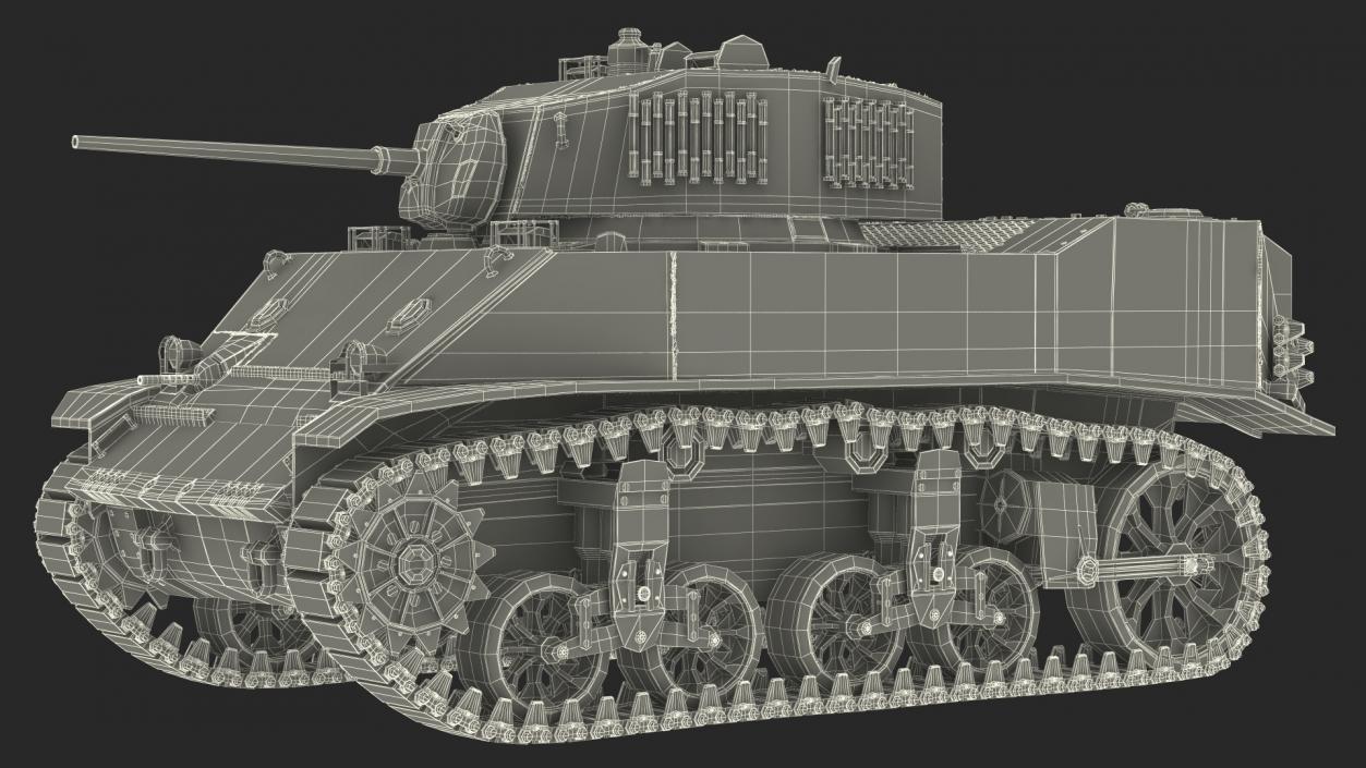 3D model M5 Stuart Light Tank