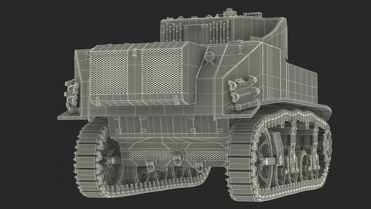 3D model M5 Stuart Light Tank