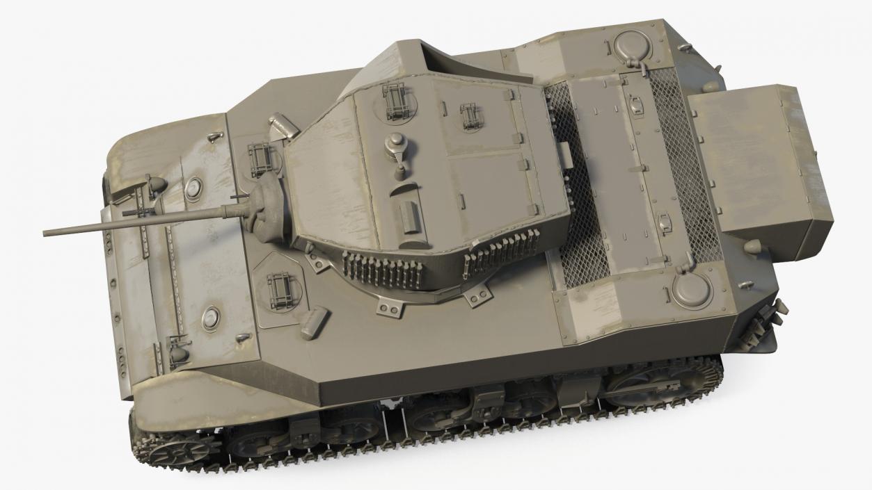 3D model M5 Stuart Light Tank