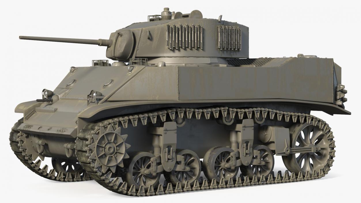 3D model M5 Stuart Light Tank