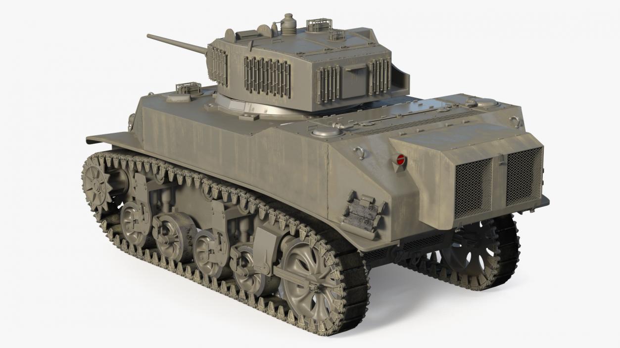 3D model M5 Stuart Light Tank