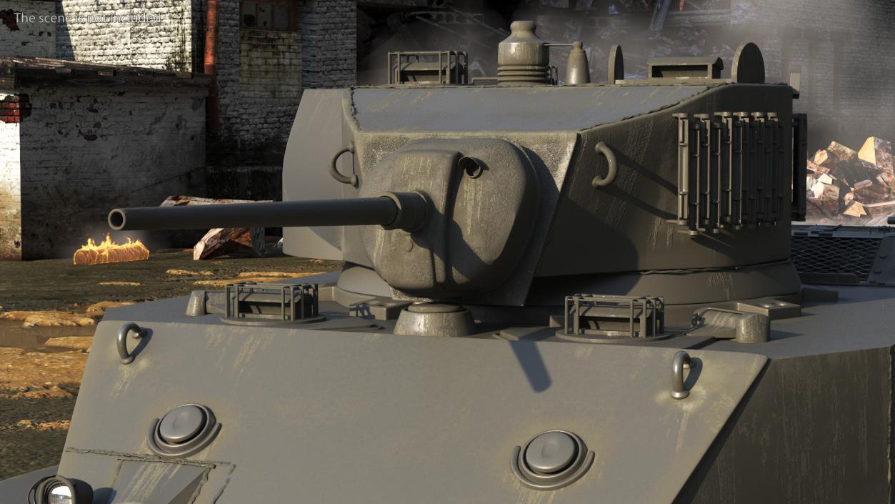 3D model M5 Stuart Light Tank