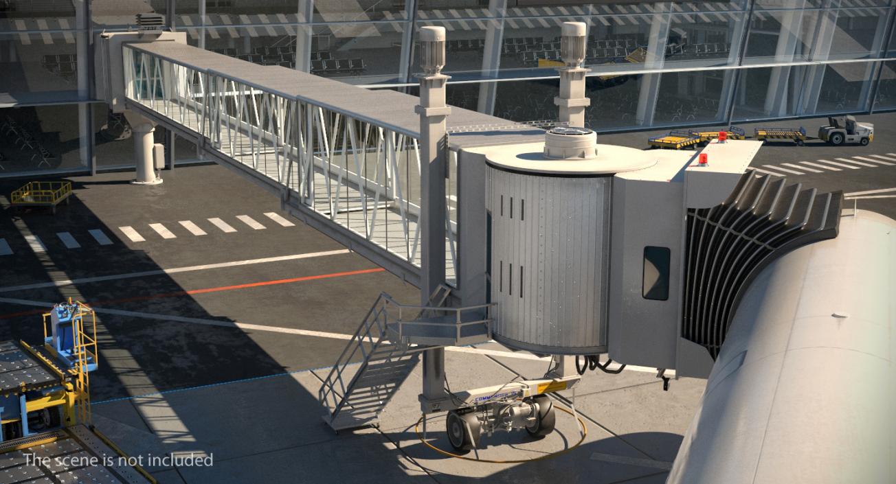 3D model Airport Terminal Jetway Bridge