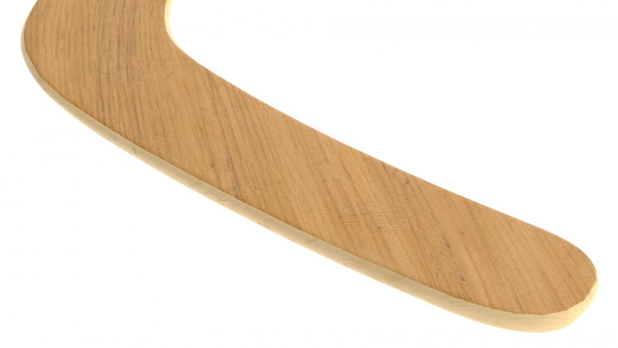 Heavy Wooden Boomerang 3D