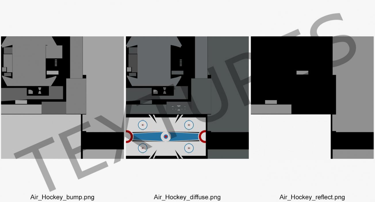 Air Hockey Tabletop 3D model