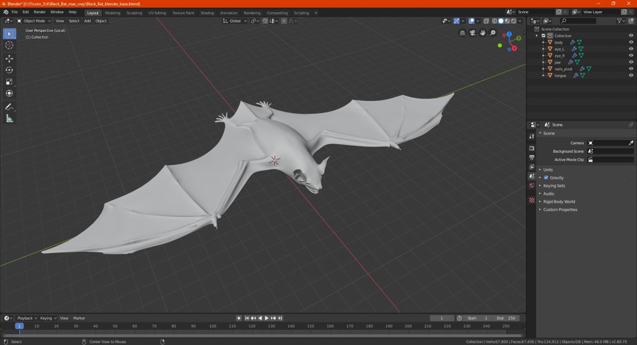 Black Bat 3D model