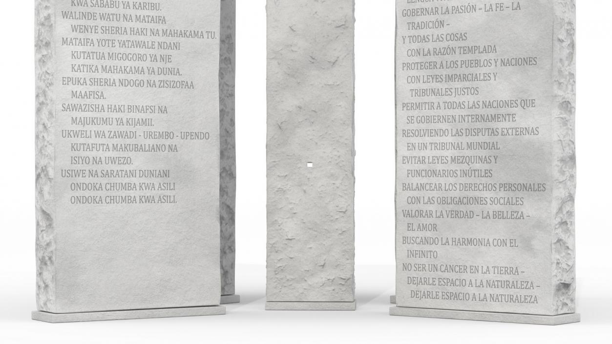 3D Georgia Guidestones Monument model