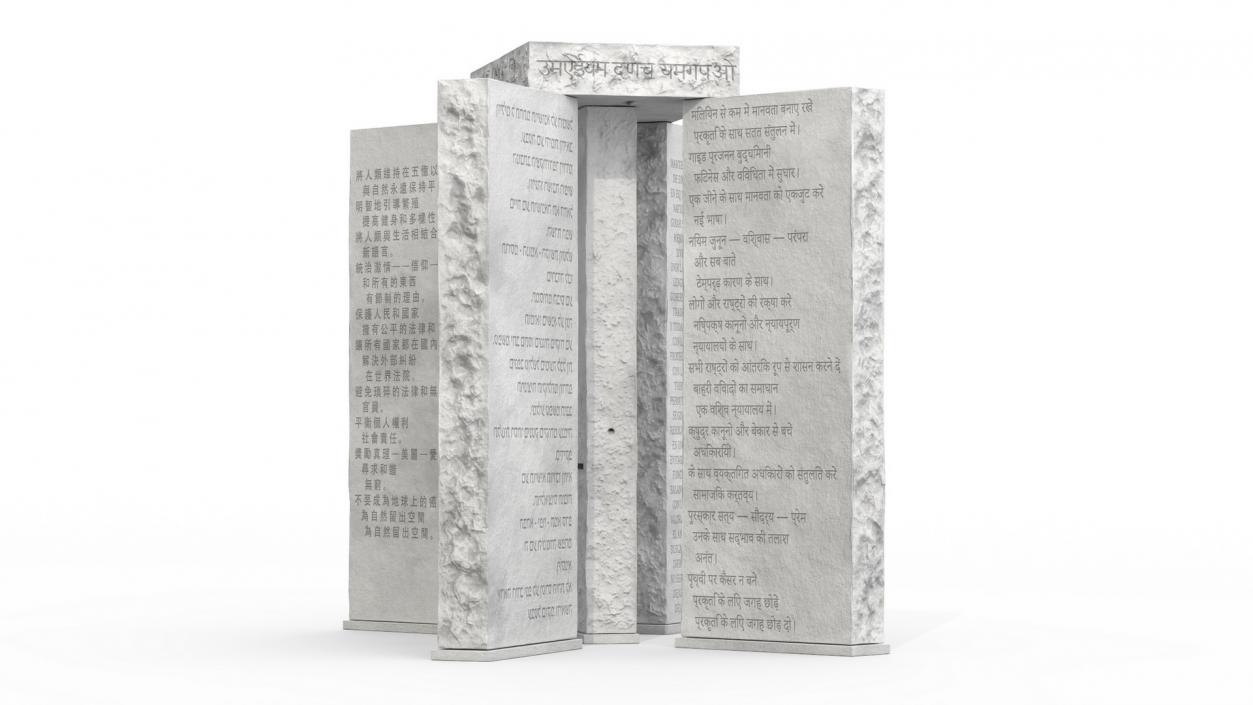 3D Georgia Guidestones Monument model