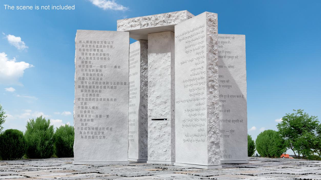 3D Georgia Guidestones Monument model