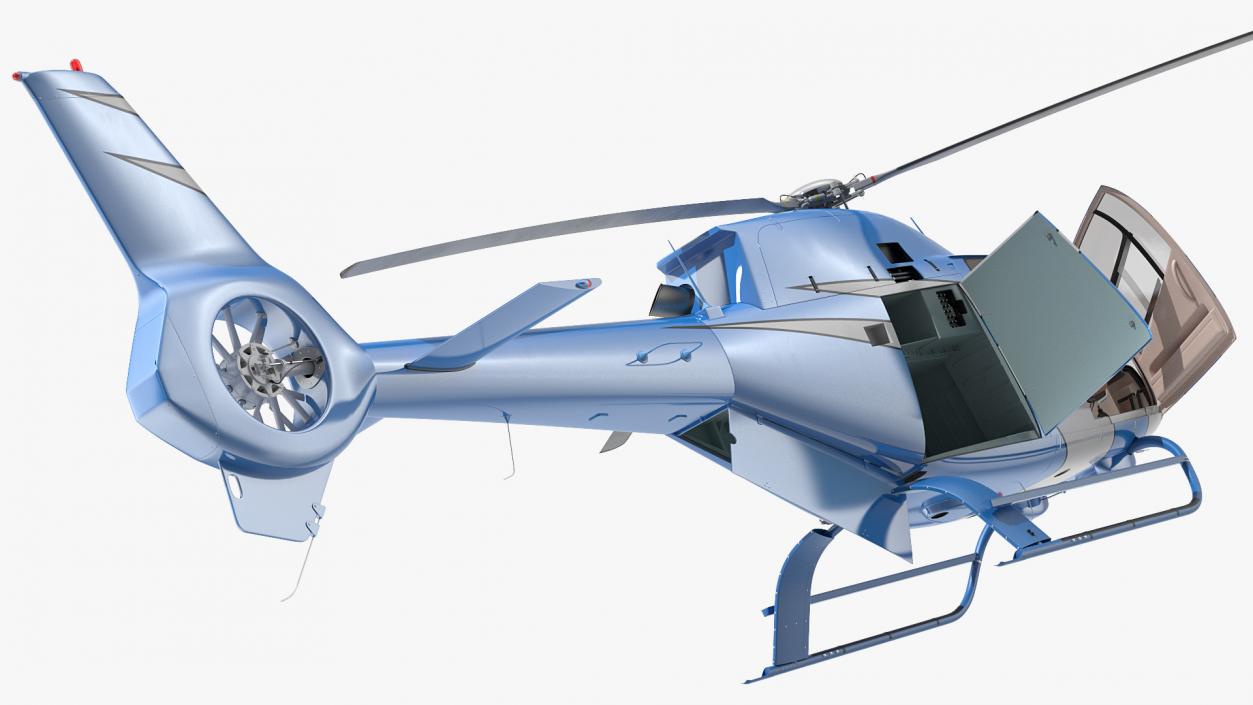 Executive Lightweight Helicopter Rigged 3D model