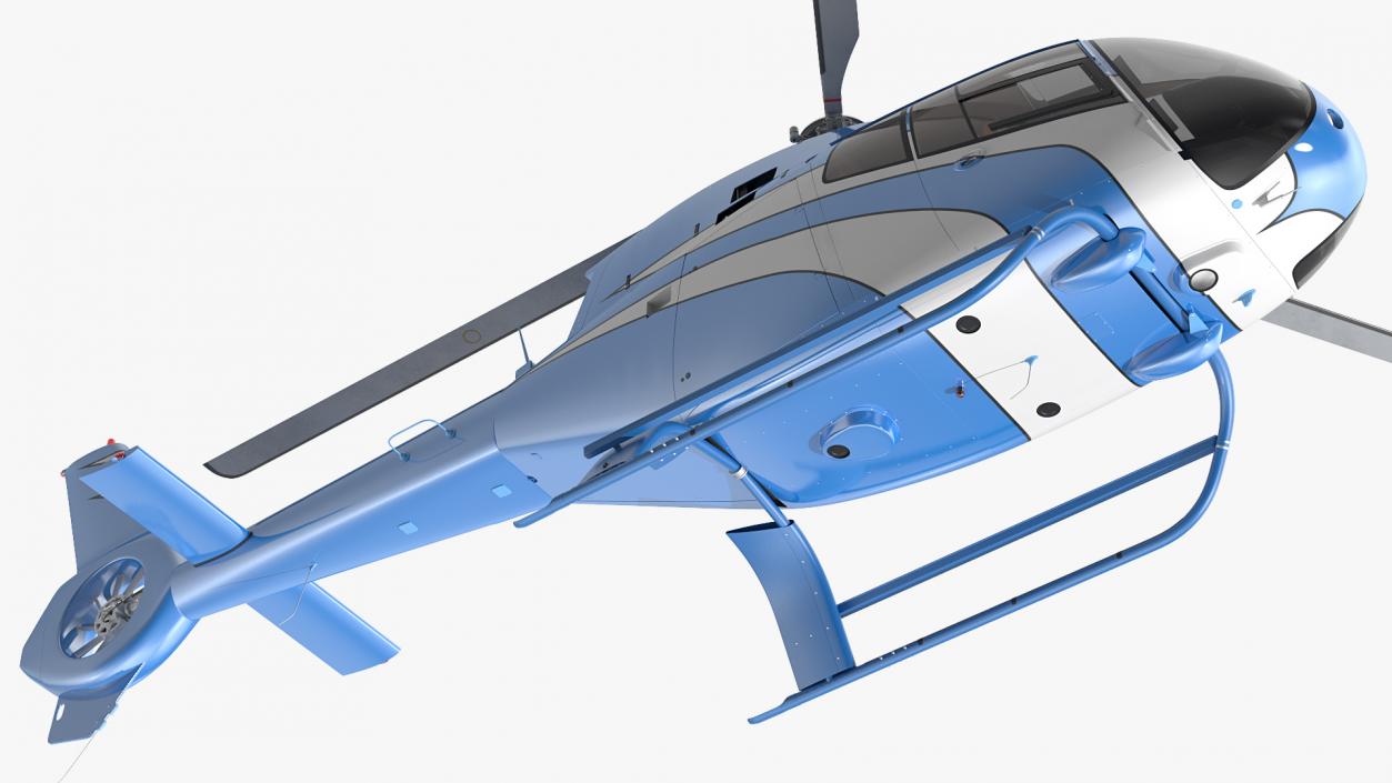 Executive Lightweight Helicopter Rigged 3D model