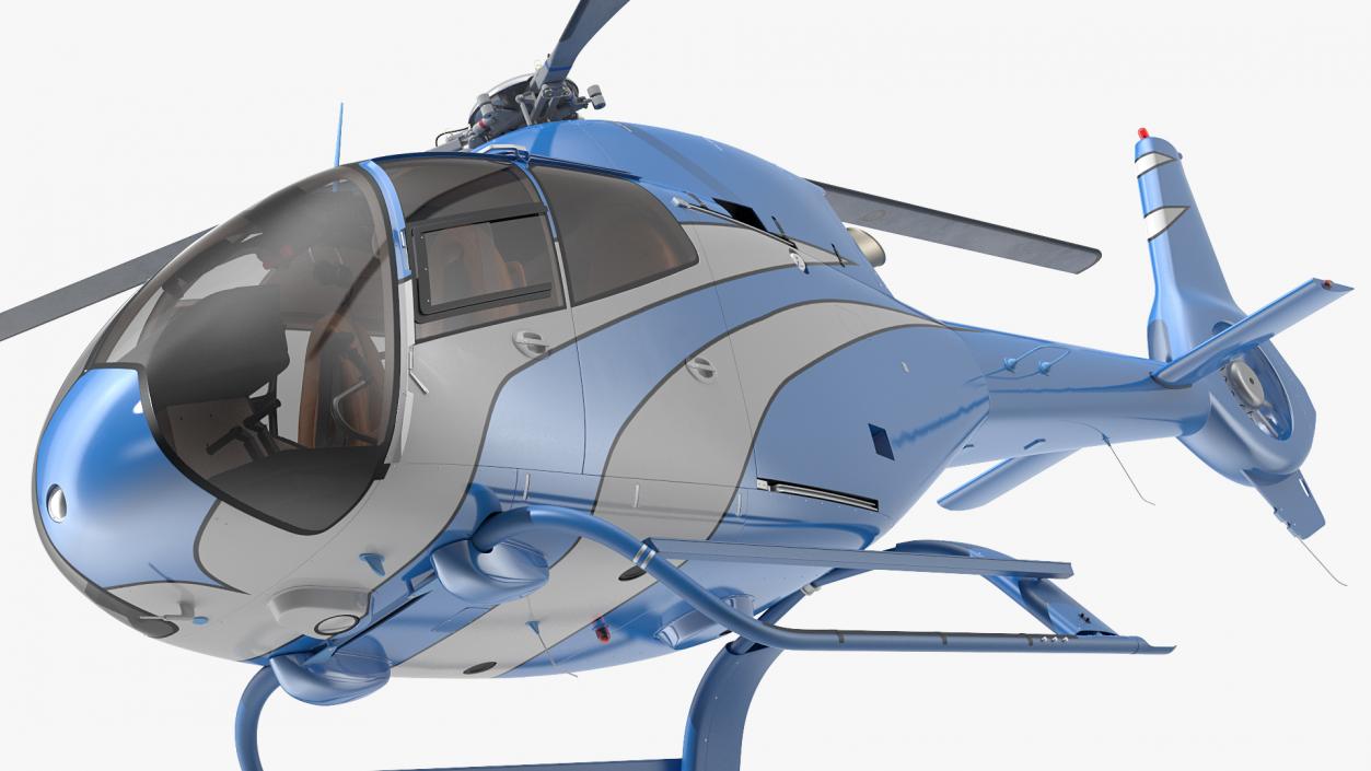 Executive Lightweight Helicopter Rigged 3D model