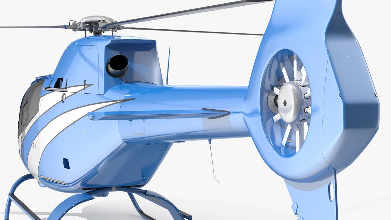 Executive Lightweight Helicopter Rigged 3D model