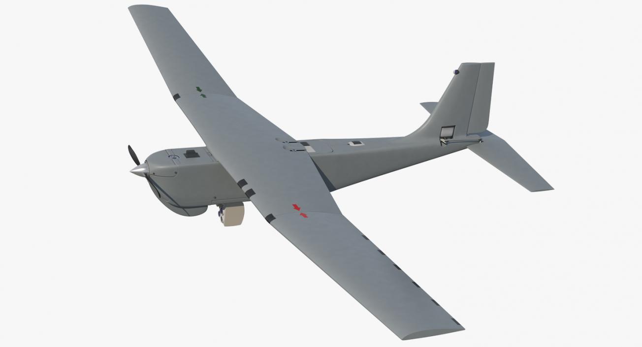 3D Remote Controlled UAS RQ-20B Puma model