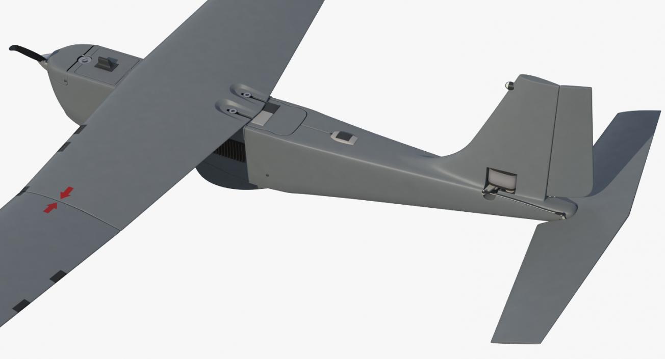 3D Remote Controlled UAS RQ-20B Puma model