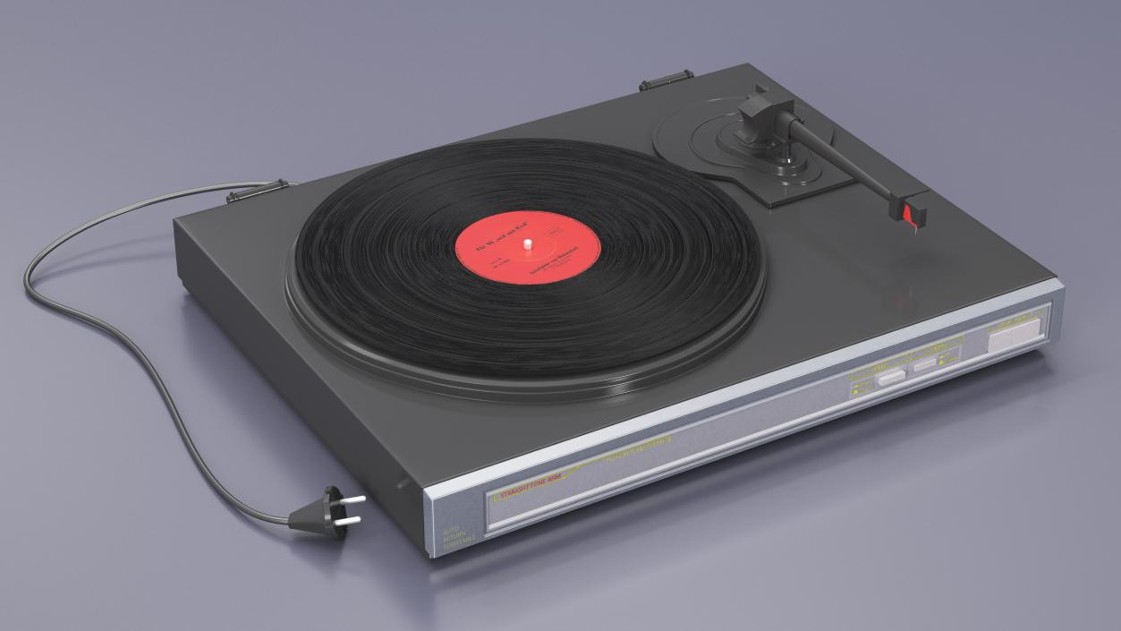 3D model Vinyl Retro Record Player