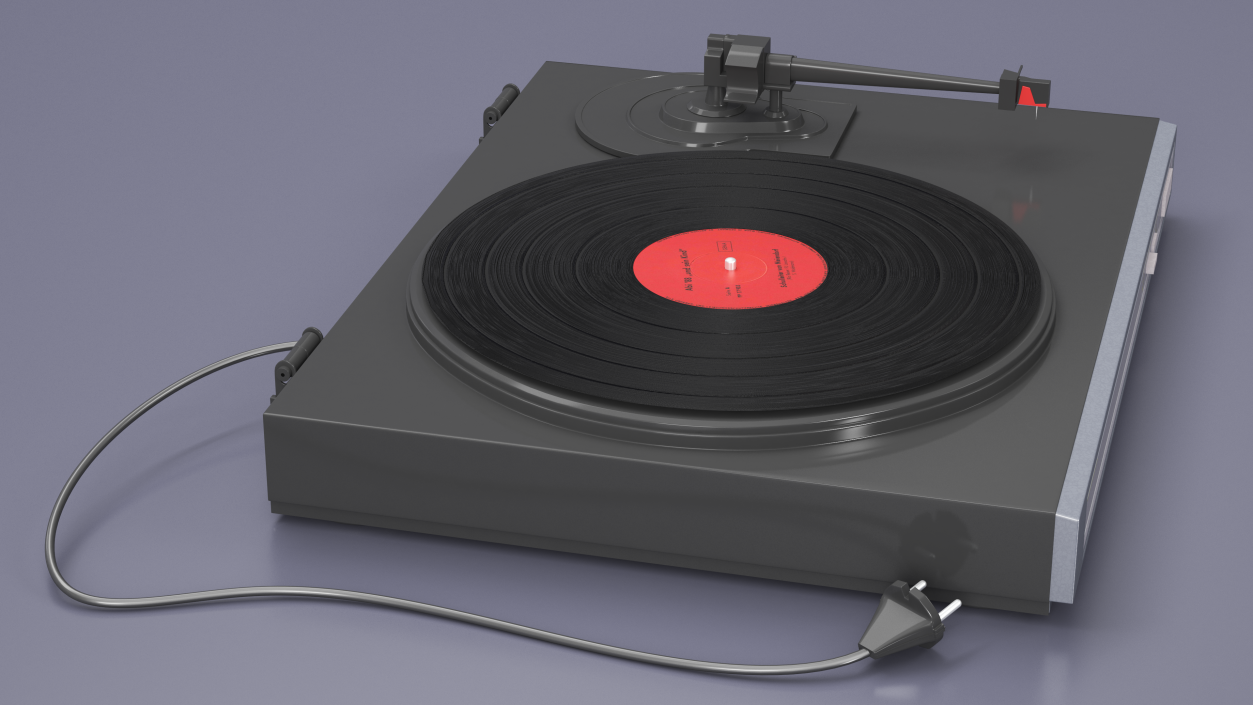 3D model Vinyl Retro Record Player