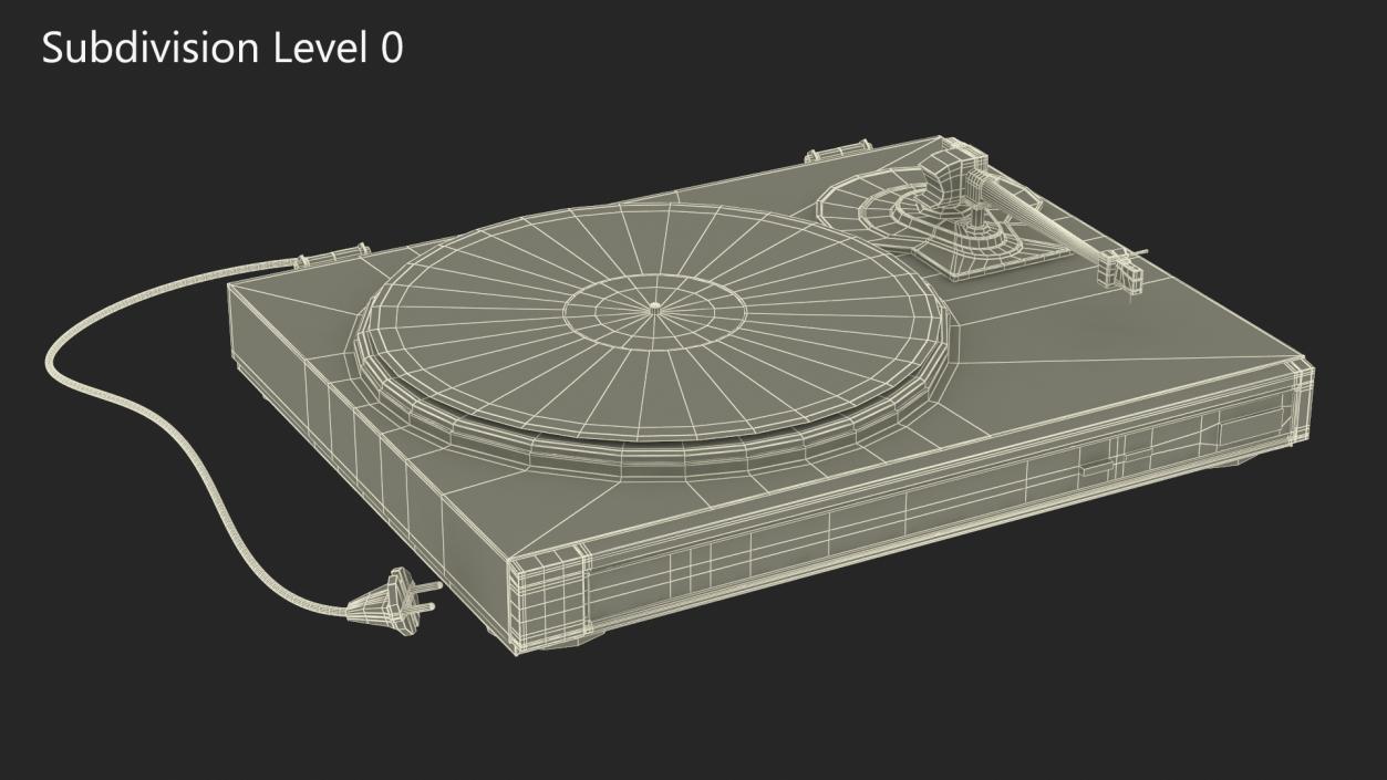 3D model Vinyl Retro Record Player