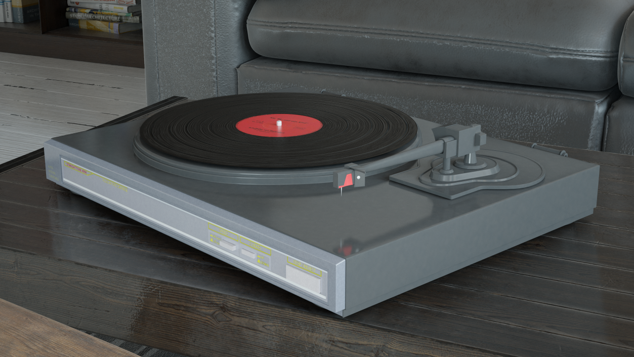 3D model Vinyl Retro Record Player